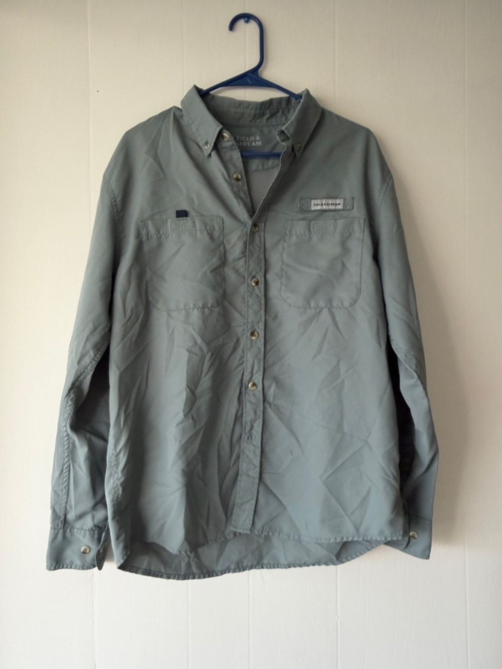 Field & Stream Men's Long Sleeve Button-Up Shirt - Sage Green